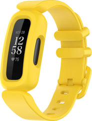 YONO Siliconen Bandje geschikt voor Fitbit Ace 3 Kids - Inspire 2 - Geel