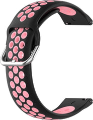 YONO Sport Air Smartwatch Bandje 20mm - Horlogebandje geschikt voor Samsung Galaxy Watch 7 / 6 / 5 / Pro / 4 / 3 / Active 2 - Polar Ignite / Unite – Huawei - Zwart / Roze