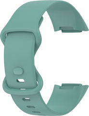 YONO Siliconen Bandje geschikt voor Fitbit Charge 5 / 6 - Groen - Large