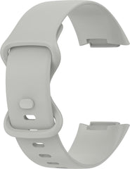 YONO Siliconen Bandje geschikt voor Fitbit Charge 5 / 6 - Grijs - Large