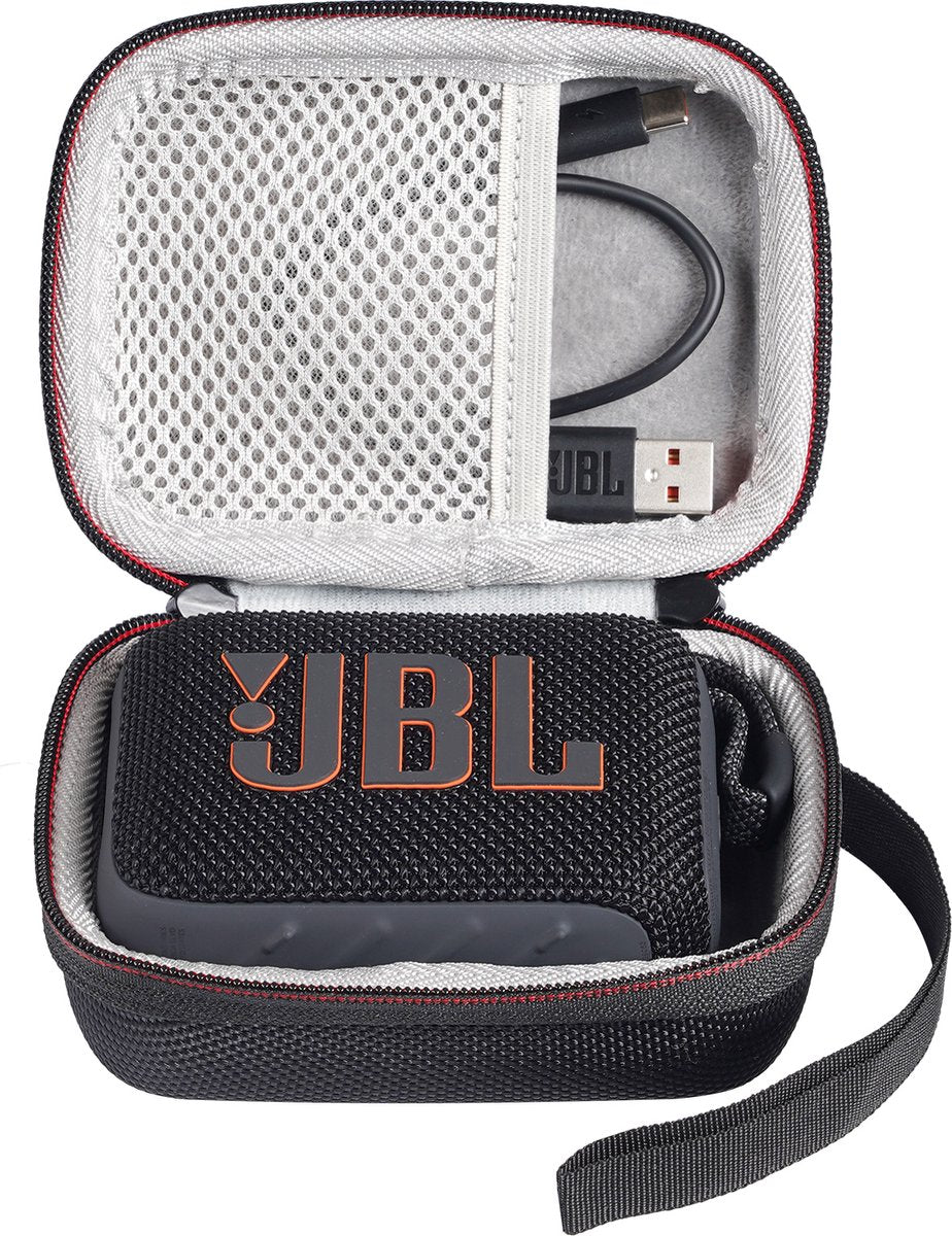 YONO Hard Case geschikt voor JBL Go 4 / 3 - Bescherm Hoesje - Zwart