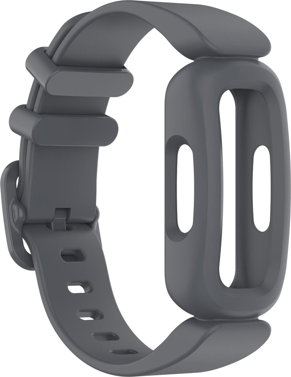 YONO Siliconen Bandje geschikt voor Fitbit Ace 3 Kids - Inspire 2 - Grijs