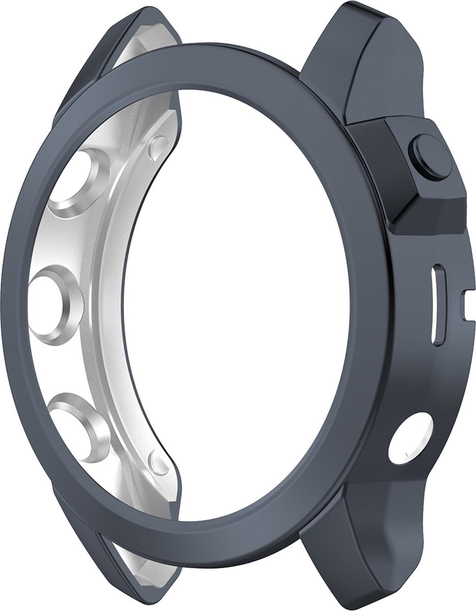 YONO Bumper geschikt voor Garmin Fenix 7 - Siliconen Hoesje - Bescherming Case - Donkergrijs