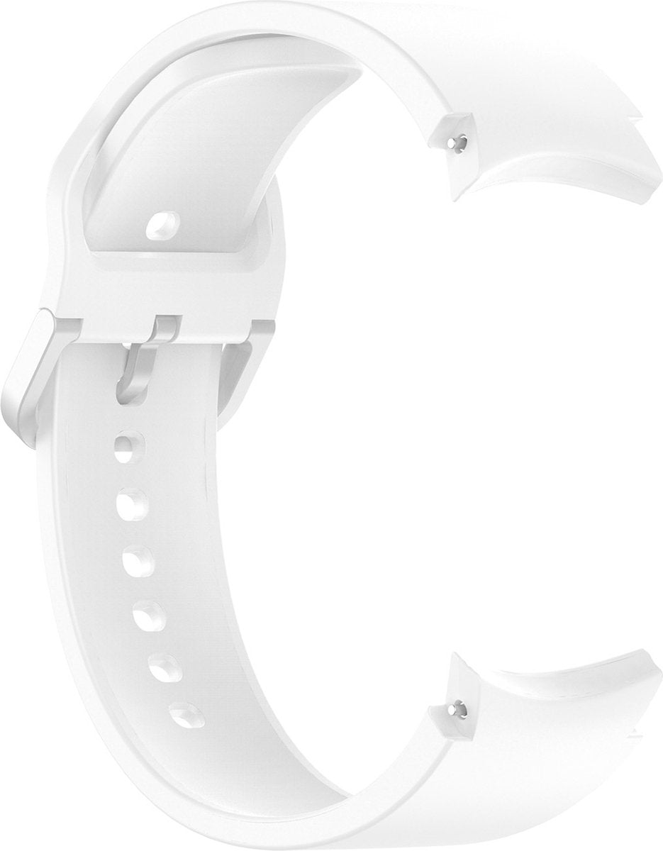 YONO Bandje geschikt voor Samsung Galaxy Watch 6 / 5 / Pro / 4 - Perfect Fit - Wit