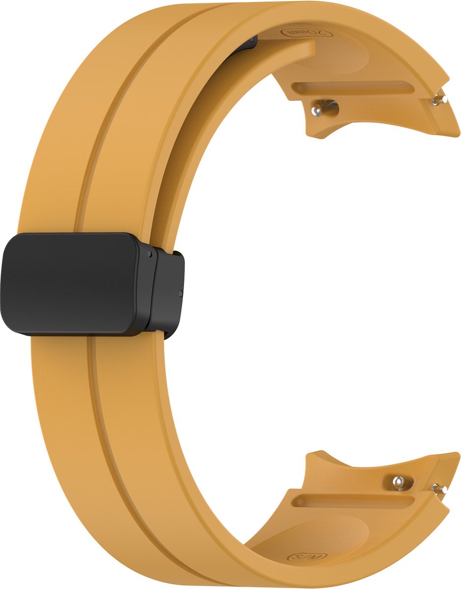 YONO Luxe Siliconen Sport Bandje 20mm geschikt voor Samsung Galaxy Watch 7 / 6 / 5 / 4 (40/43/44/47 mm) - Oranje