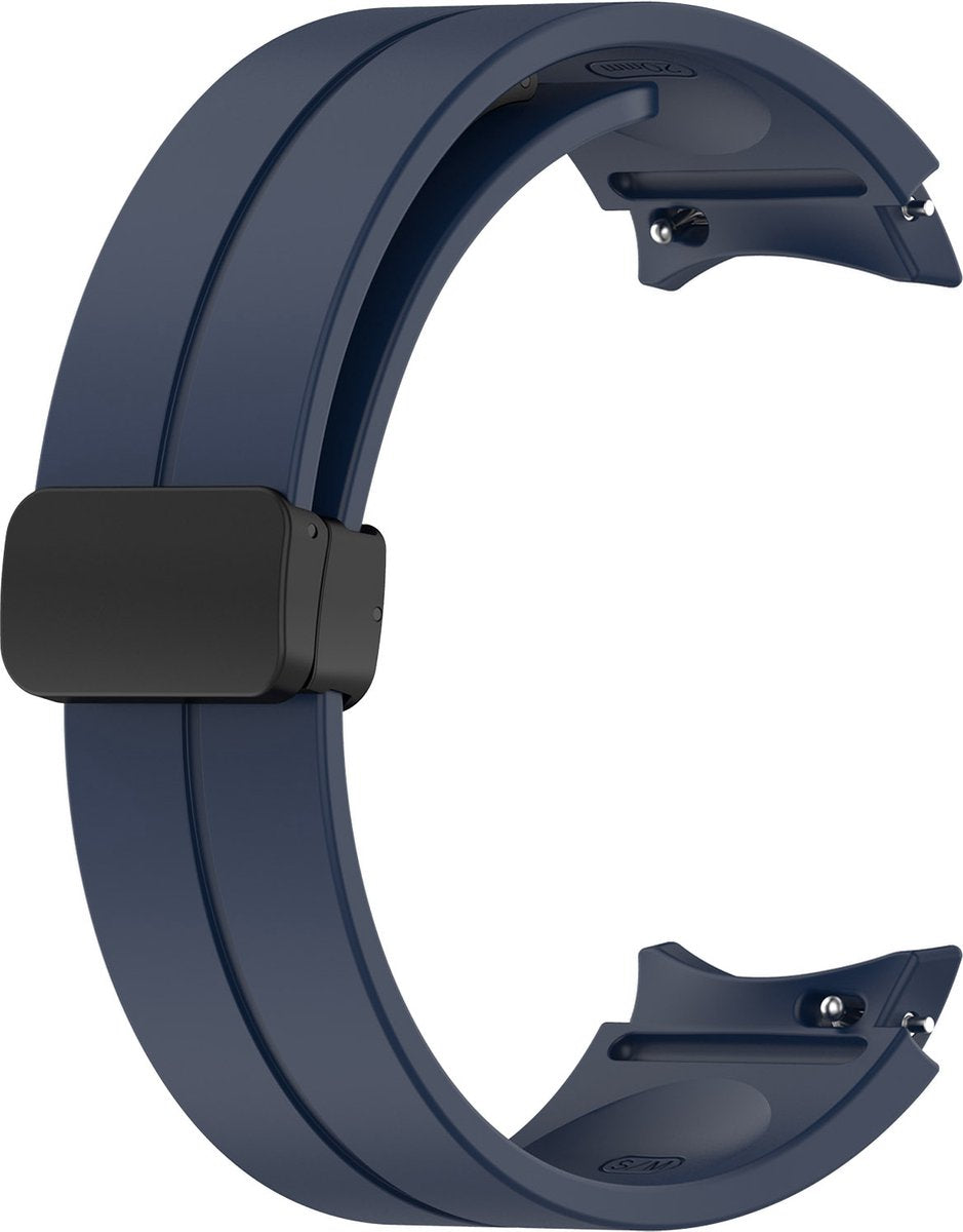 YONO Luxe Siliconen Sport Bandje 20mm geschikt voor Samsung Galaxy Watch 7 / 6 / 5 / 4 (40/43/44/47 mm) - Donkerblauw