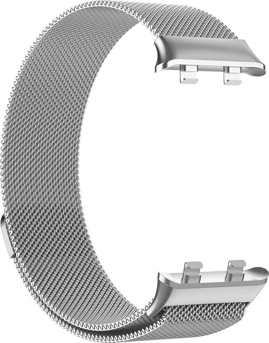 YONO Milanees Bandje geschikt voor Oppo Watch 41mm - Metalen Armband – Zilver