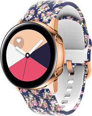 YONO Siliconen Special Bandje 20mm - Horlogebandje geschikt voor Samsung Galaxy Watch 7 / 6 / 5 / Pro / 4 / 3 / Active 2 - Polar Ignite / Unite – Huawei - Roos