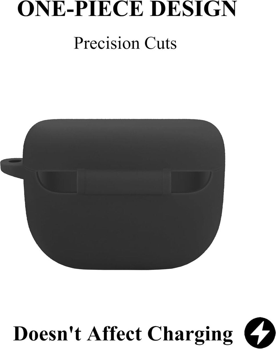 YONO Soft Case geschikt voor Jabra Elite 8 Active / Elite 10 - Siliconen Hoesje - Zwart