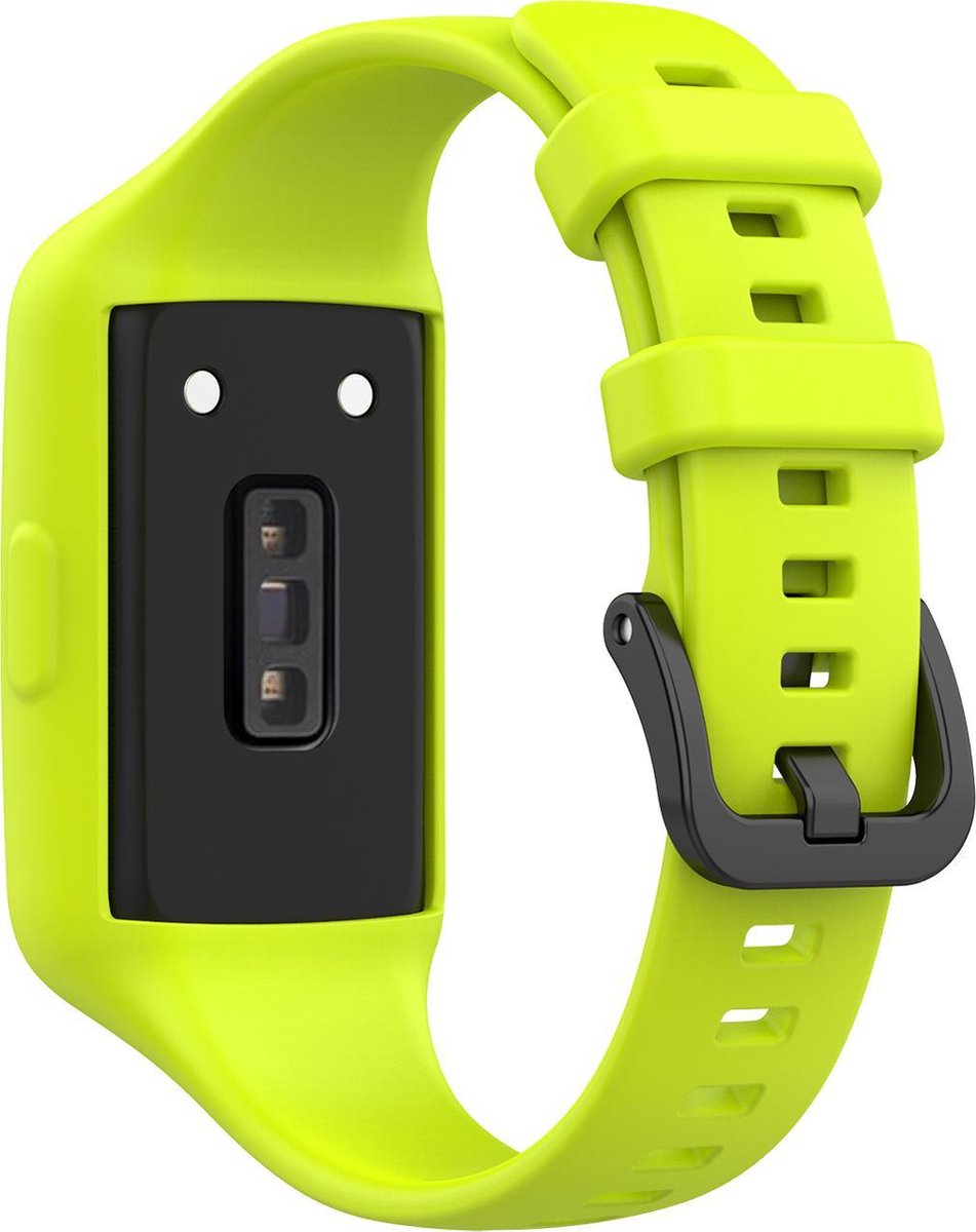 YONO Siliconen Bandje geschikt voor Huawei Band 6 - Groen