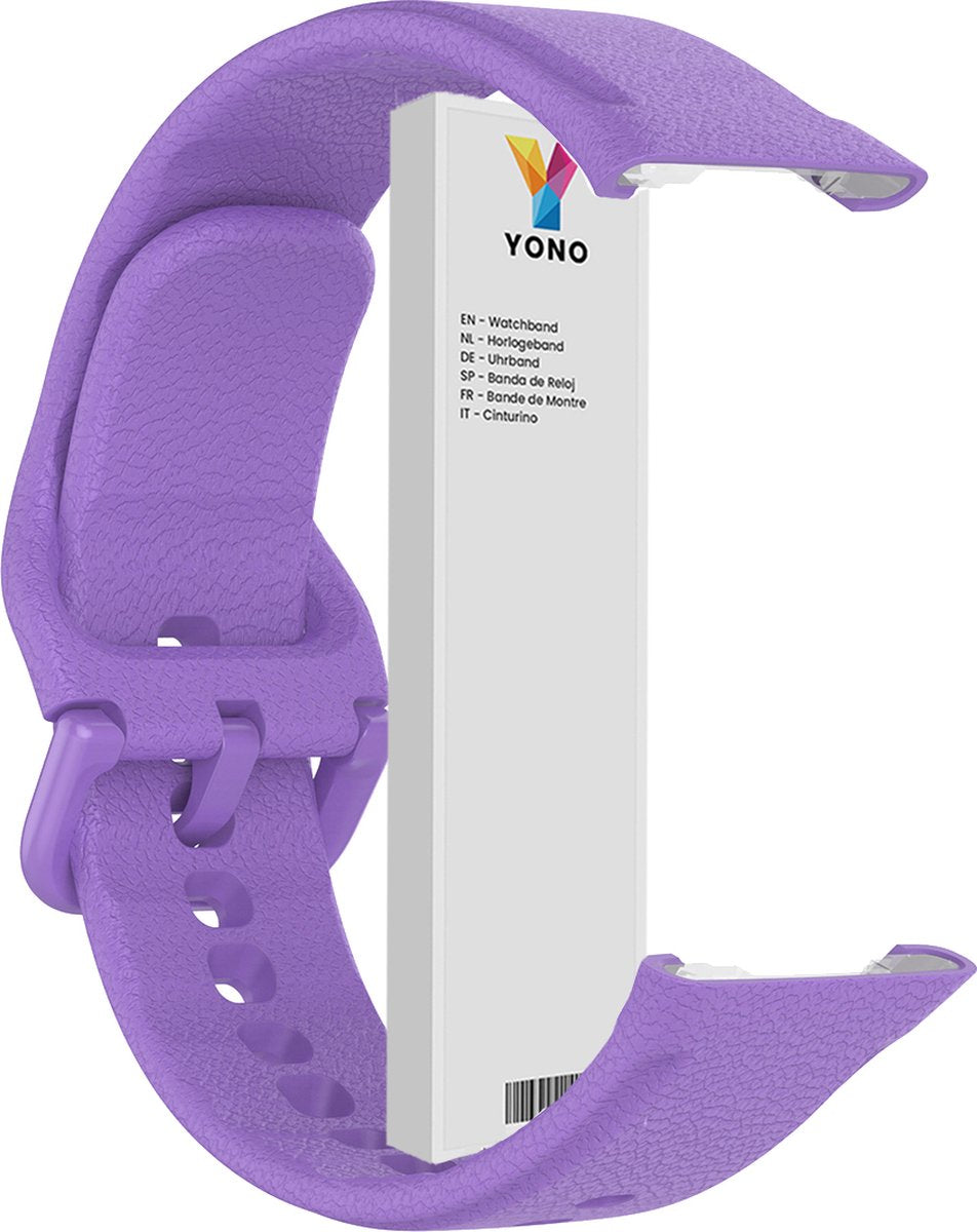 YONO Siliconen Bandje geschikt voor Oppo Watch Free - Paars