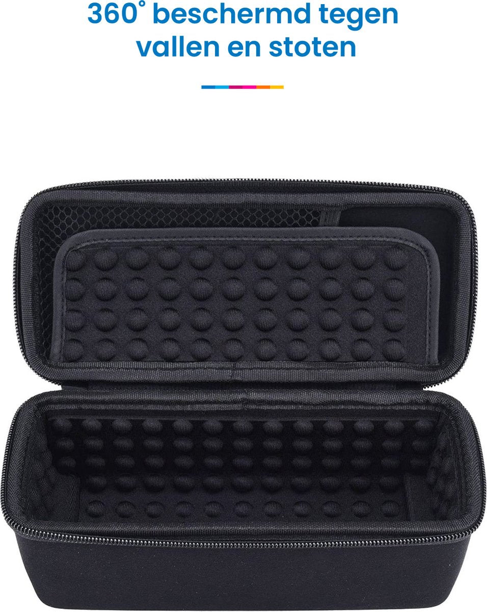 YONO Hard Case geschikt voor Bose Soundlink Mini II (1 en 2 Gen) - Bescherm Hoesje met Accessoires Vak - Zwart