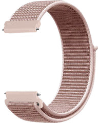 YONO Nylon Velcro Bandje 22mm - Horlogebandje geschikt voor Samsung Galaxy Watch 46mm / 3 (45mm) / Gear s3 - Polar Vantage M2 / Grit X - Huawei Watch GT 3 (pro) / 2 - Amazfit GTR - Lichtroze