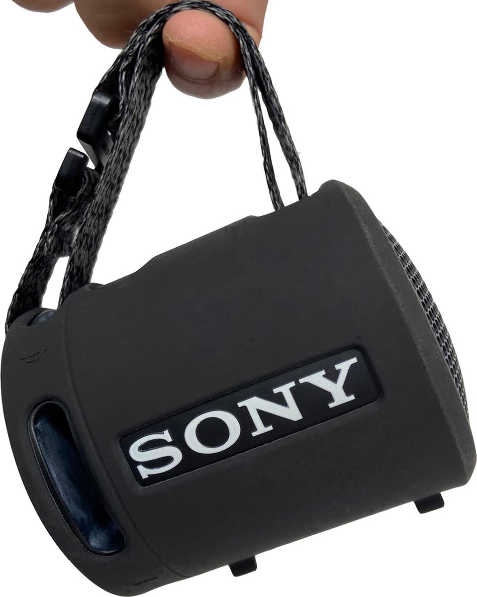 YONO Soft Case geschikt voor Sony SRS-XB100 / SRS-XB13 - Siliconen Hoesje - Zwart