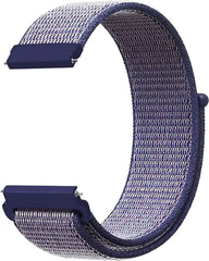 YONO Nylon Velcro Bandje 22mm - Horlogebandje geschikt voor Samsung Galaxy Watch 46mm / 3 (45mm) / Gear s3 - Polar Vantage M2 / Grit X - Huawei Watch GT 3 (pro) / 2 - Amazfit GTR - Donkerblauw