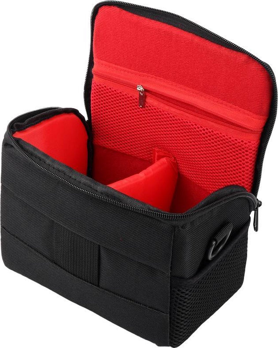 YONO Cameratas Spiegelreflexcamera Medium – geschikt voor Nikon / Canon / Sony / DSLR Camera – Luxe Foto Tas - Schoudertas - Case - Zwart