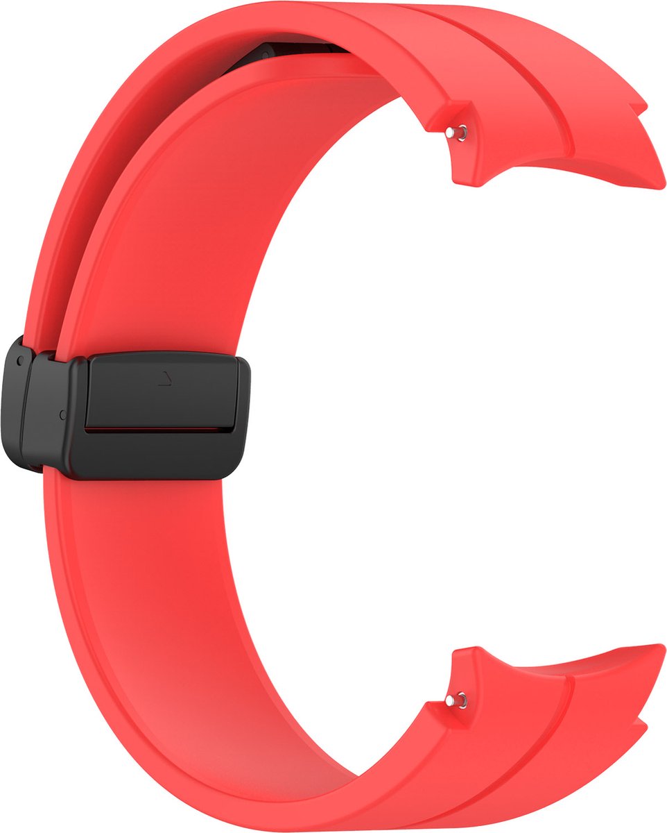 YONO Luxe Siliconen Sport Bandje 20mm geschikt voor Samsung Galaxy Watch 7 / 6 / 5 / 4 (40/43/44/47 mm) - Rood
