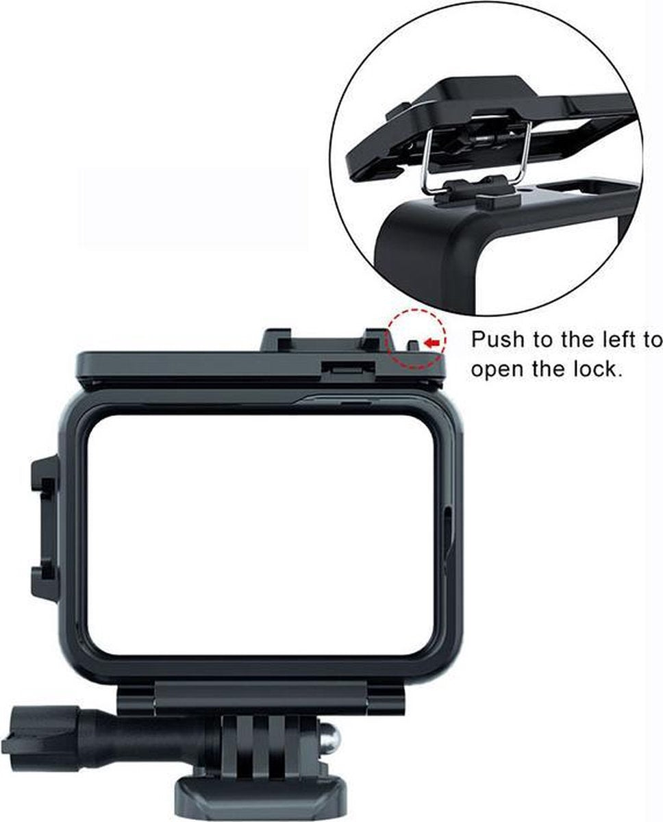 Frame geschikt voor GoPro Hero 12/11/10/9 - Open Behuizing - Zwart