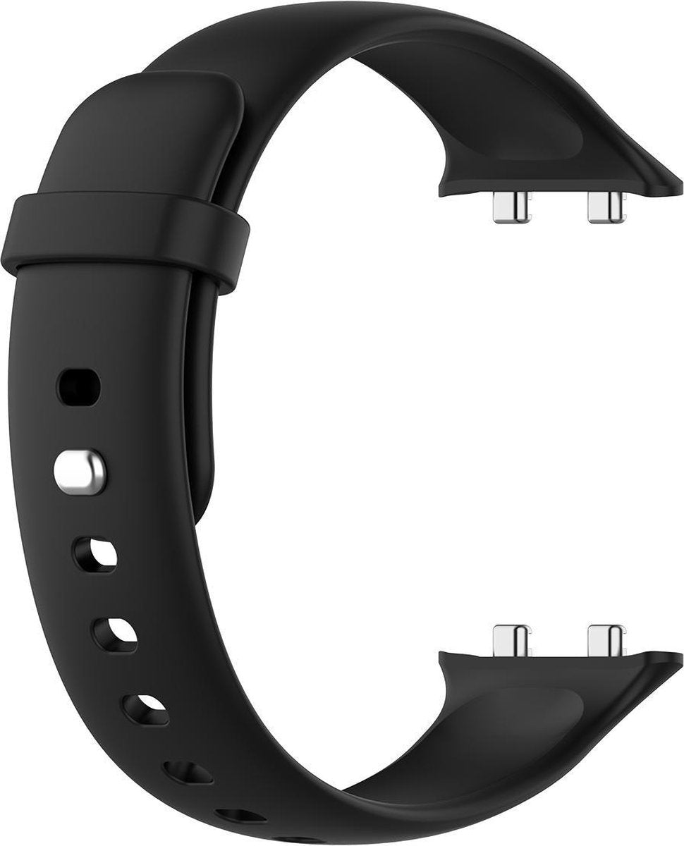 YONO Siliconen Bandje geschikt voor Oppo Watch 46mm – Zwart