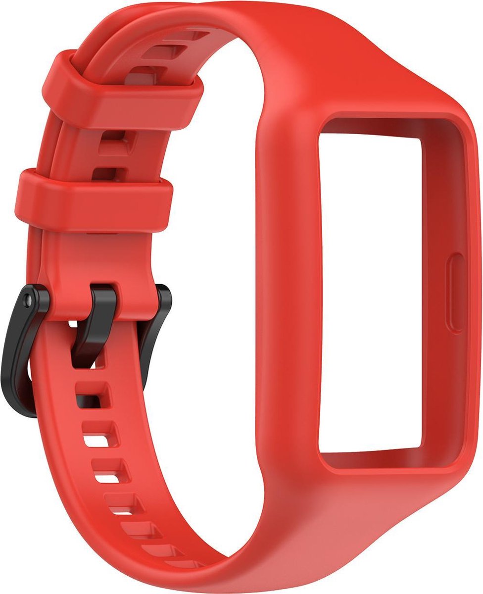 YONO Siliconen Bandje geschikt voor Huawei Band 6 - Rood