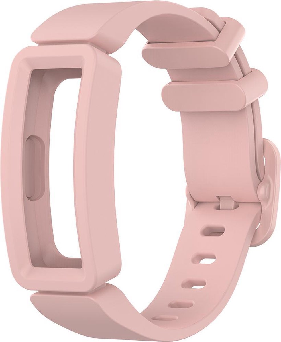 YONO Siliconen Bandje - Geschikt voor Fitbit Ace 2 Kids - Roze