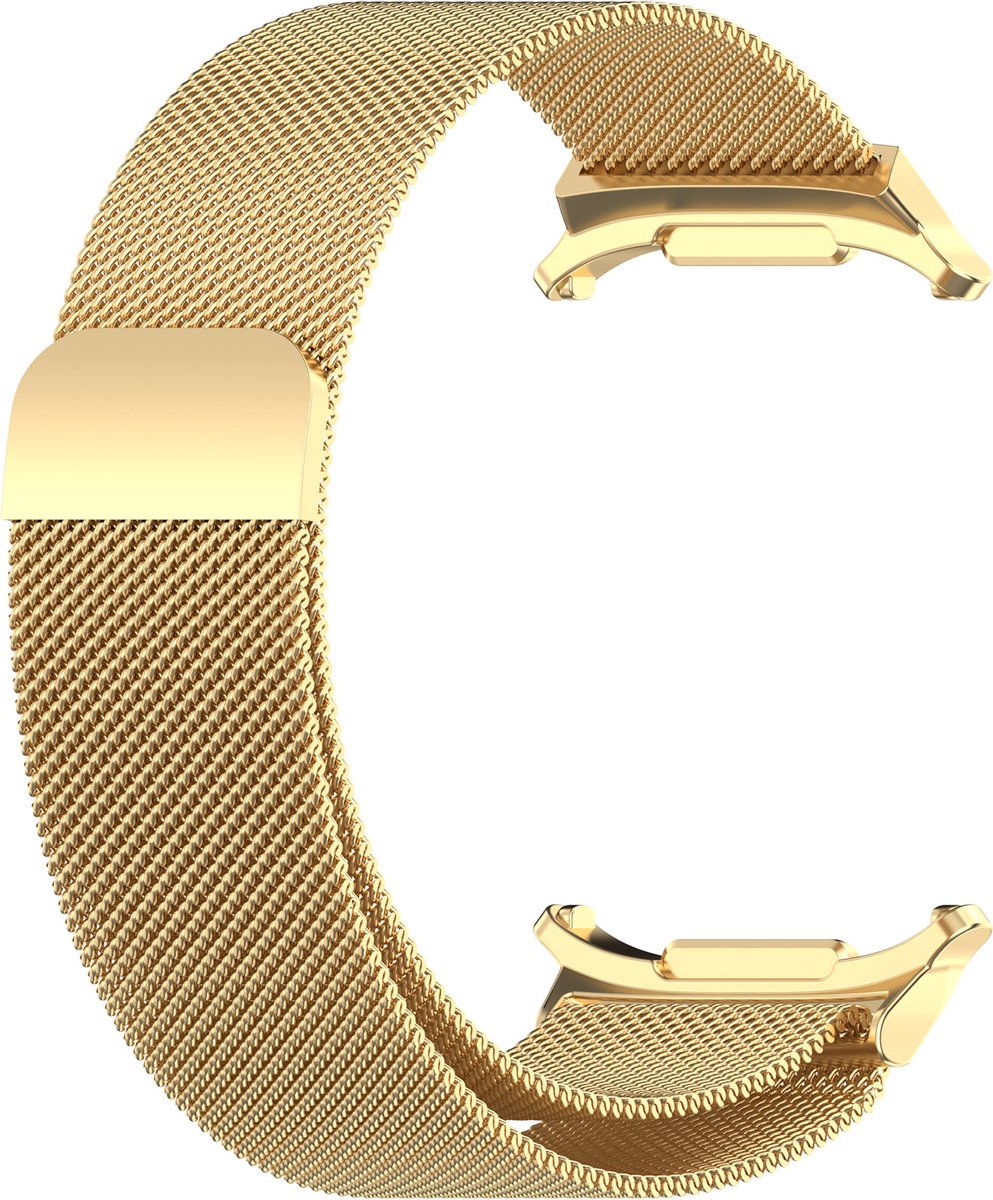 YONO Milanees Bandje geschikt voor Samsung Galaxy Watch Ultra (47mm) - Luxe Milanese Horlogebandje - Goud