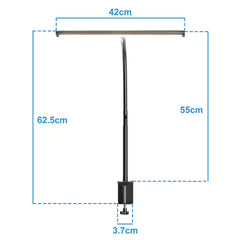 YONO Bureaulamp met Klem - Zwart